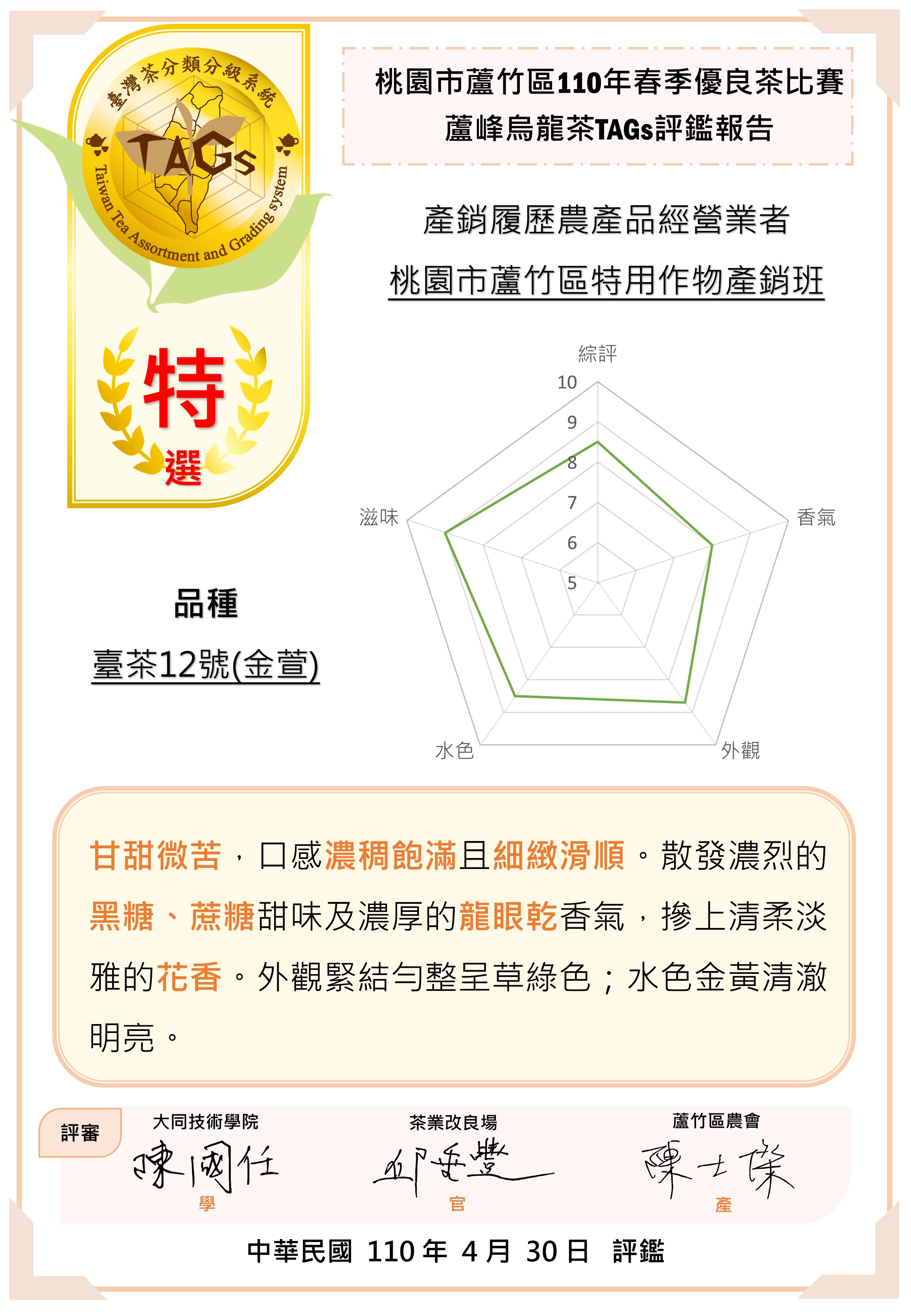 評鑑報告書-特選