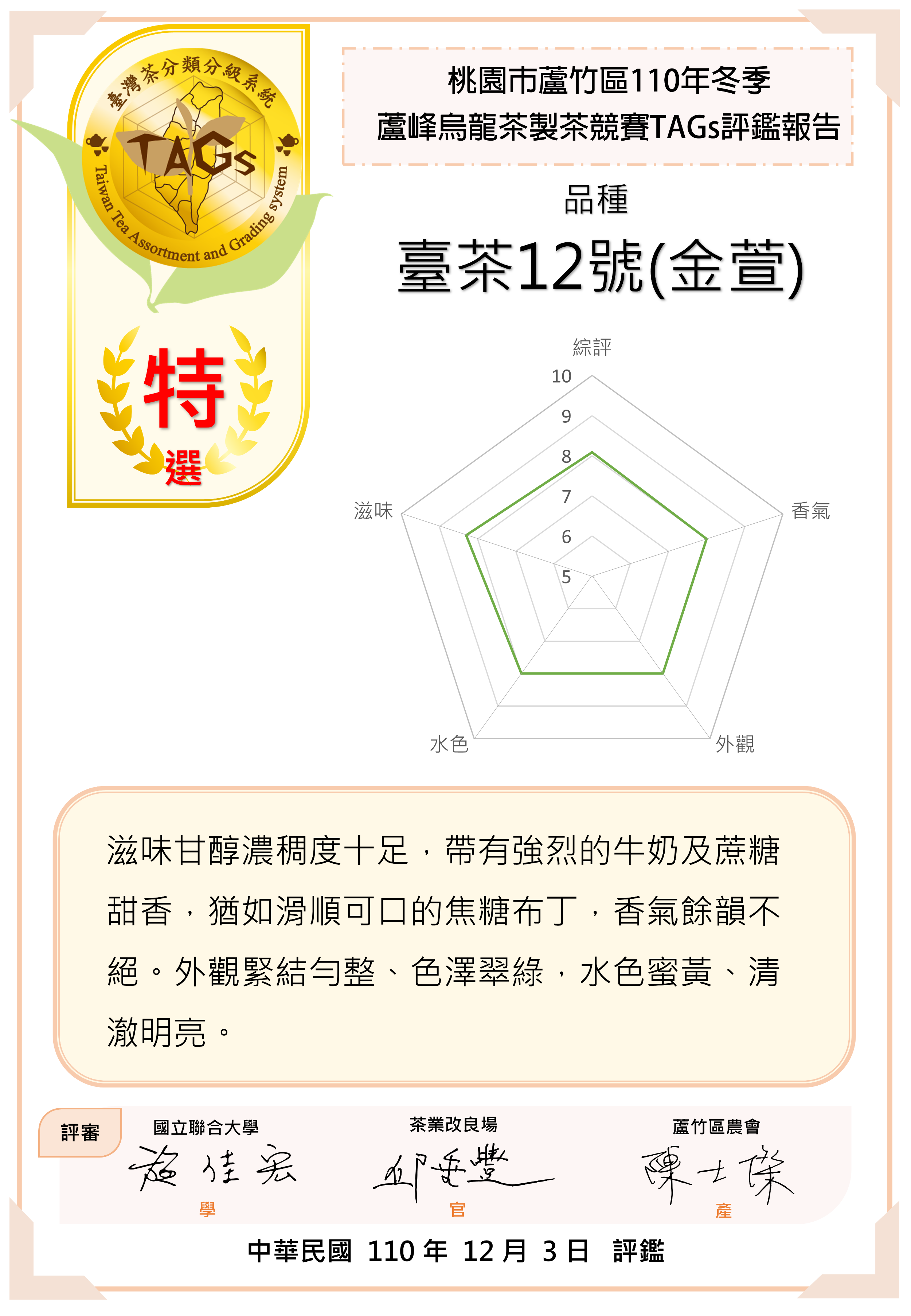 評鑑報告書-特選