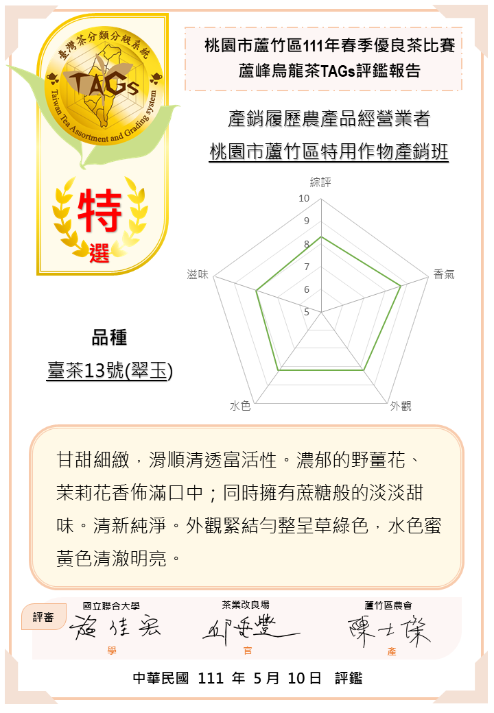 評鑑報告書-特選