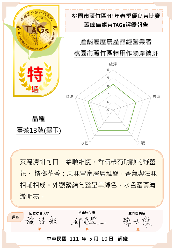 評鑑報告書-特選